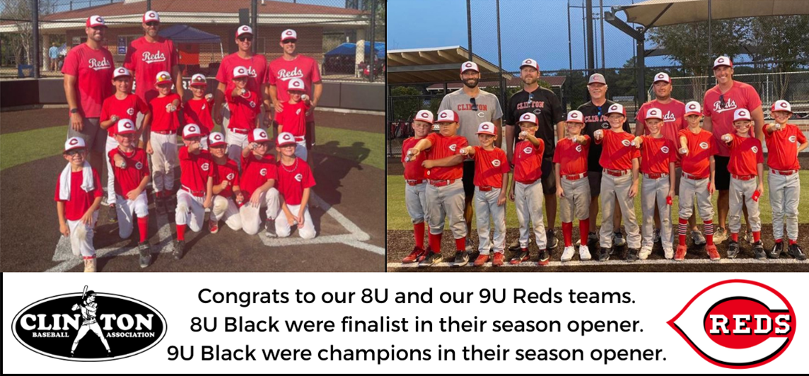 Congrats to our 8U and 9U Reds